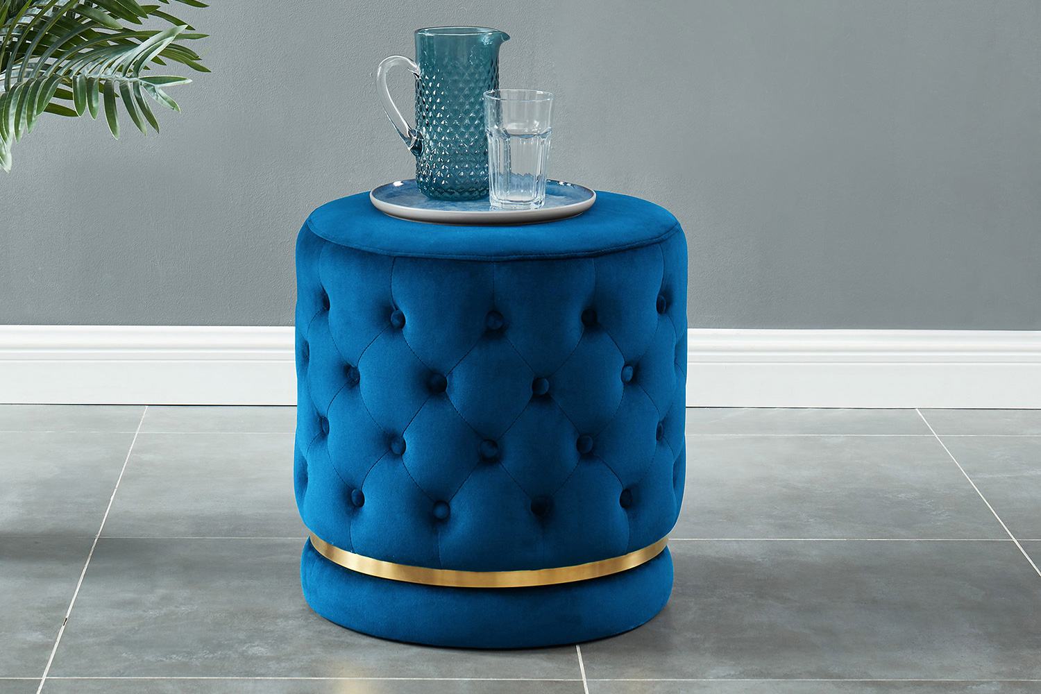 Worldwide - Delilah Round Ottoman