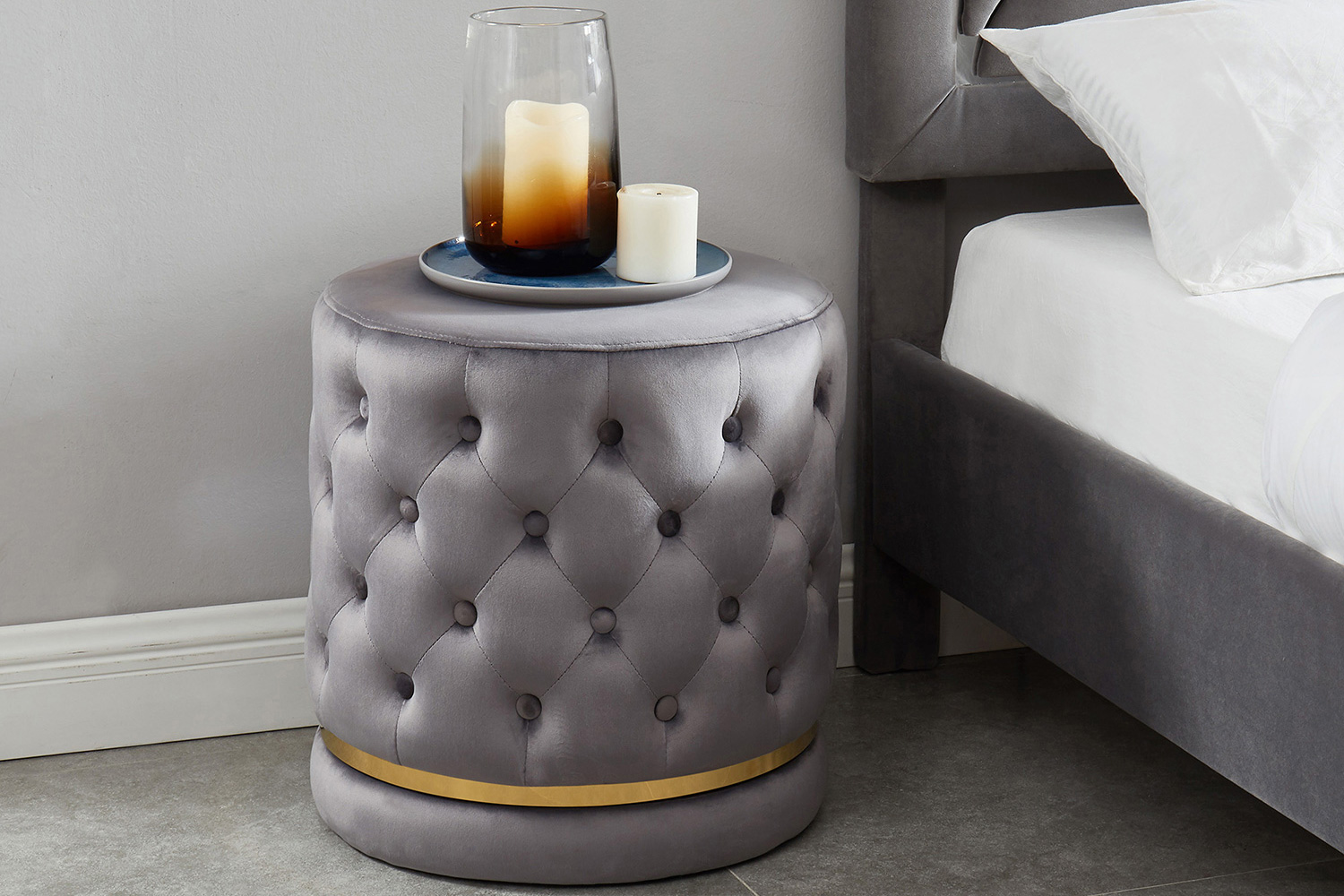 Worldwide - Delilah Round Ottoman