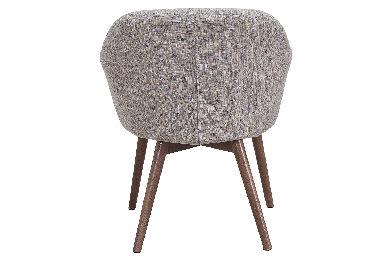 Worldwide Minto Accent/Dining Chair - Beige Blend/Walnut