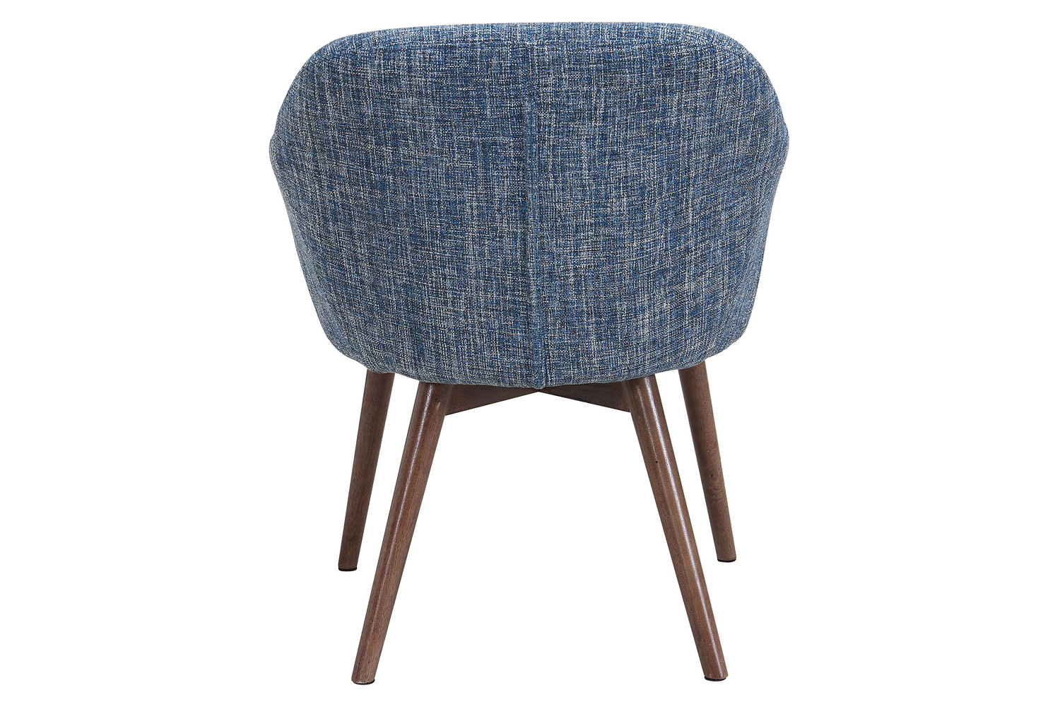 Worldwide Minto Accent/Dining Chair - Blue Blend/Walnut