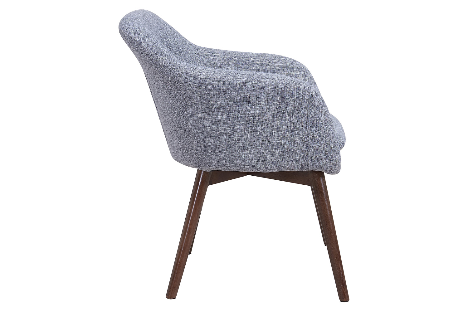 Worldwide Minto Accent/Dining Chair - Gray Blend/Walnut