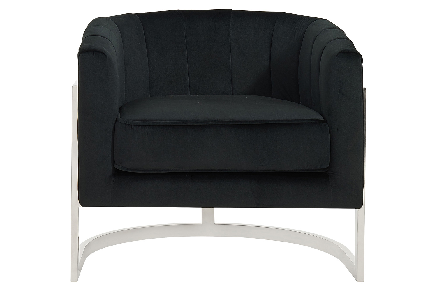 Worldwide Tarra Accent Chair - Black/Chrome