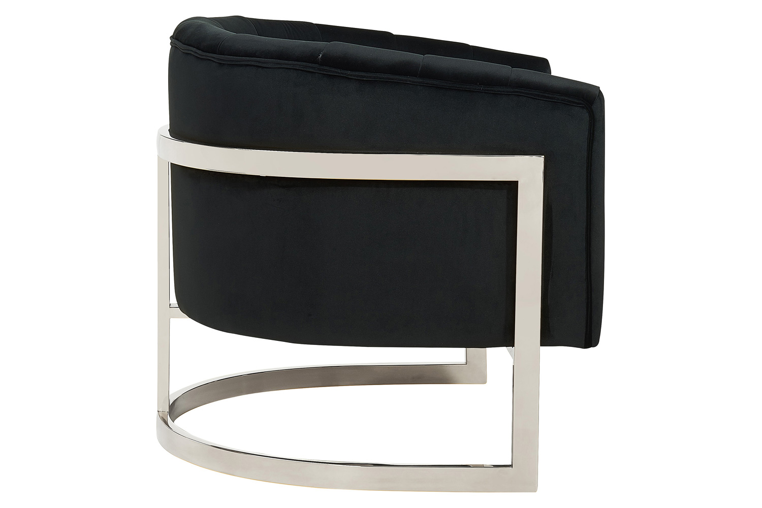 Worldwide Tarra Accent Chair - Black/Chrome