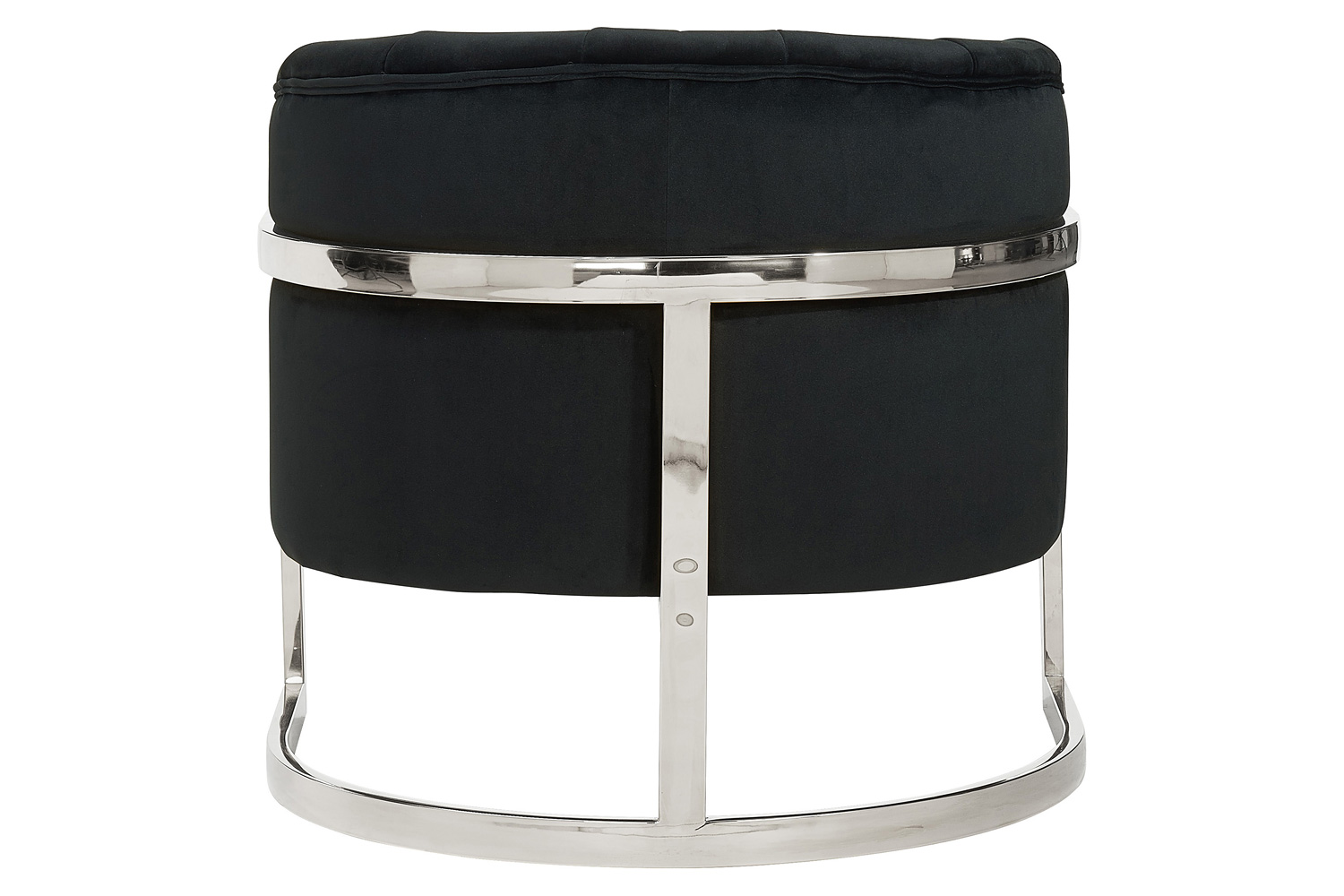 Worldwide Tarra Accent Chair - Black/Chrome