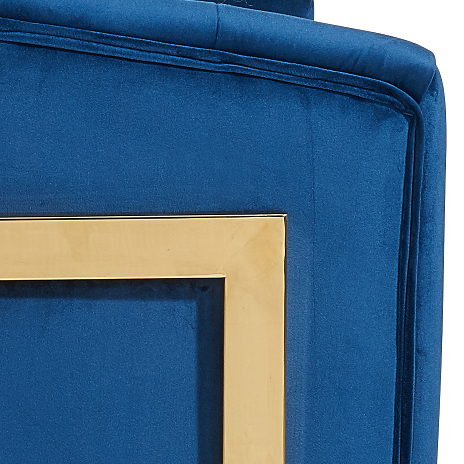 Worldwide Tarra Accent Chair - Blue/Gold