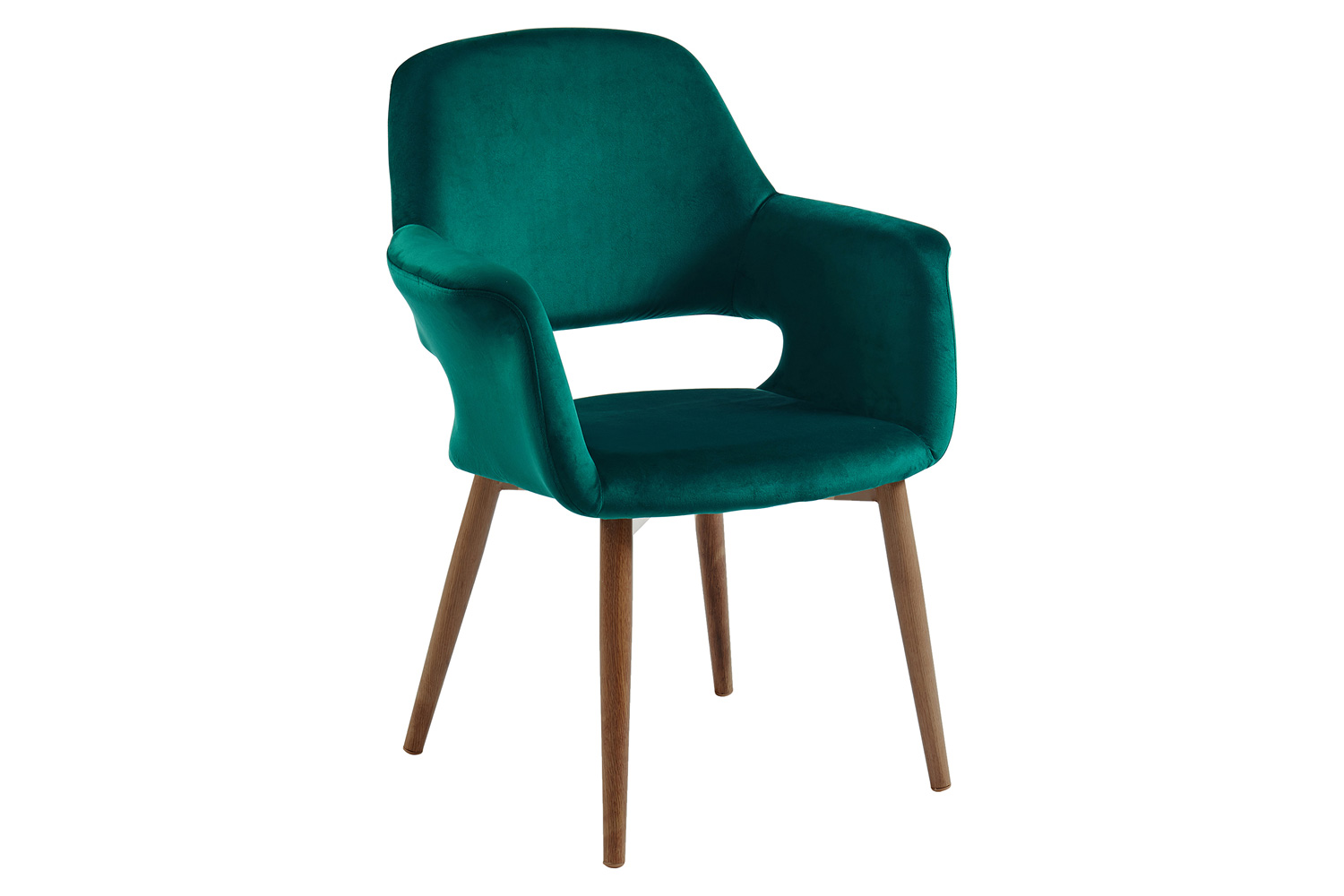 Worldwide Miranda Accent/Dining Chair - Green/Walnut