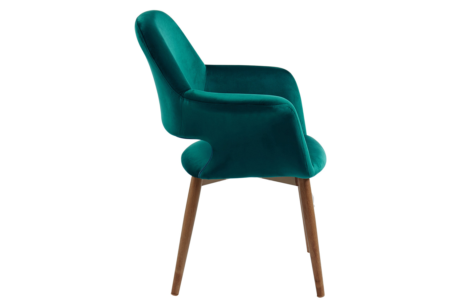 Worldwide Miranda Accent/Dining Chair - Green/Walnut