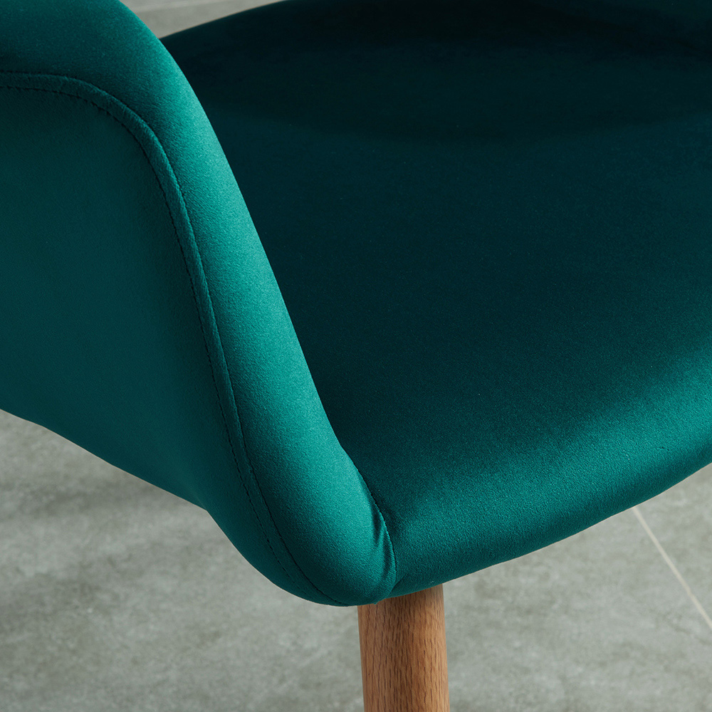 Worldwide Miranda Accent/Dining Chair - Green/Walnut