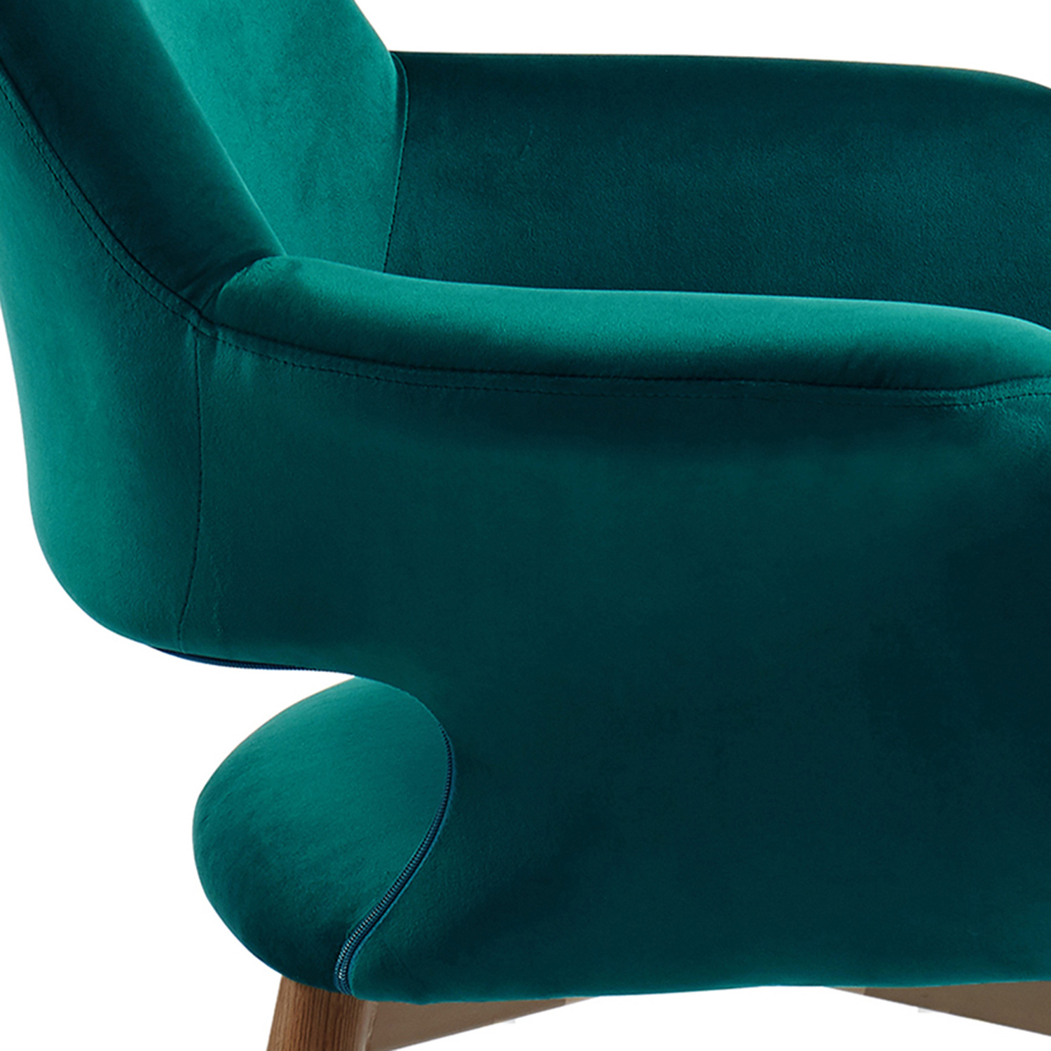 Worldwide Miranda Accent/Dining Chair - Green/Walnut