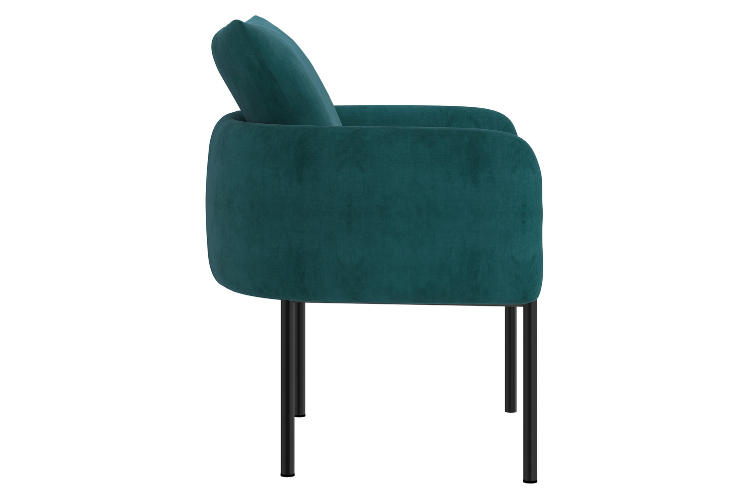 Worldwide Petrie Accent Chair - Aqua/Black