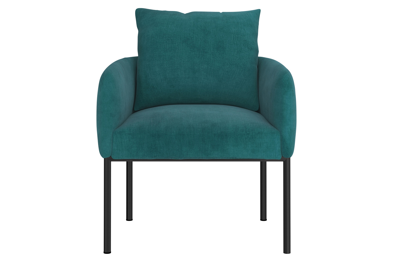 Worldwide Petrie Accent Chair - Aqua/Black