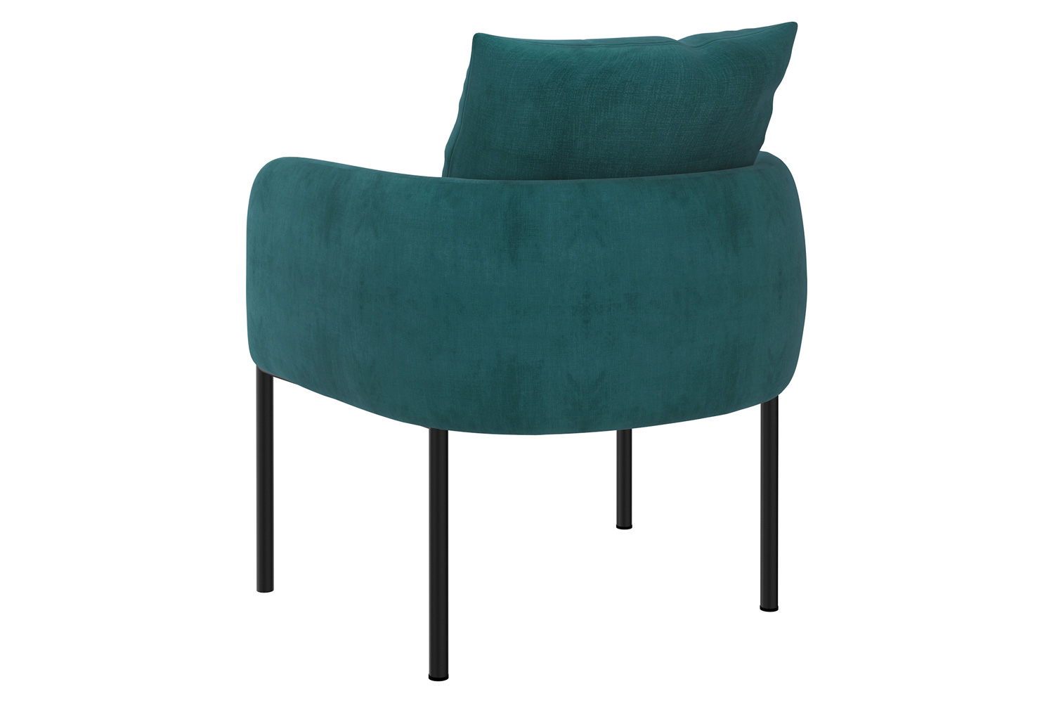 Worldwide Petrie Accent Chair - Aqua/Black