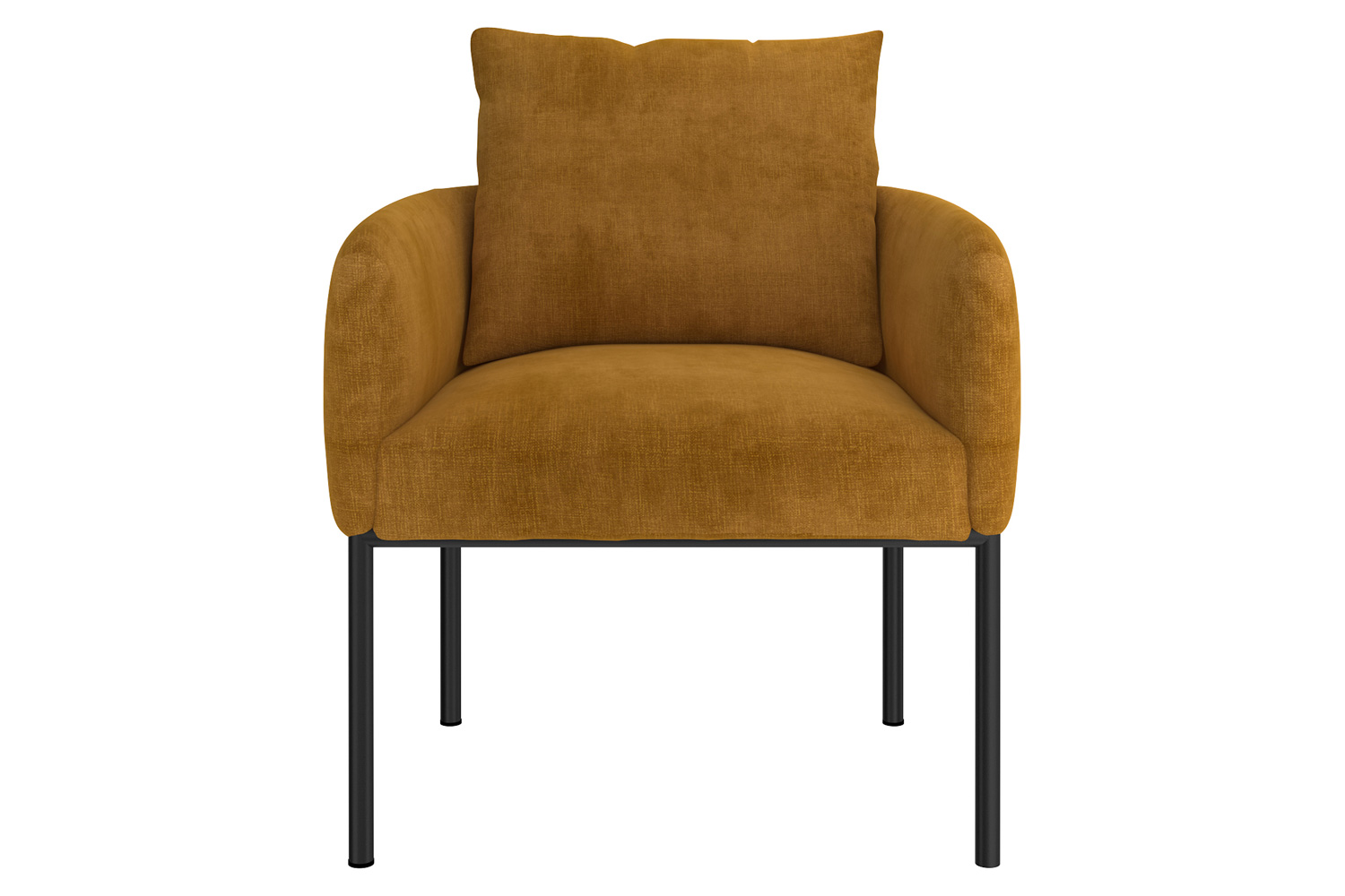 Worldwide Petrie Accent Chair - Mustard/Black