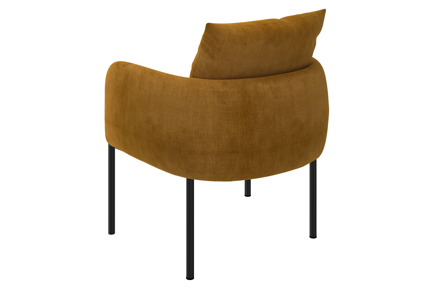 Worldwide Petrie Accent Chair - Mustard/Black