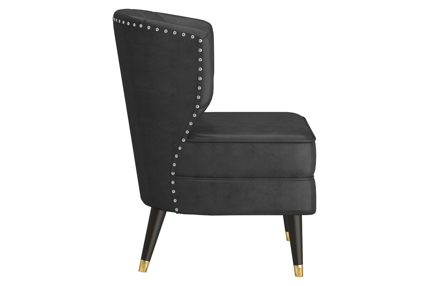 Worldwide Kyrie Accent Chair - Gray/Espresso