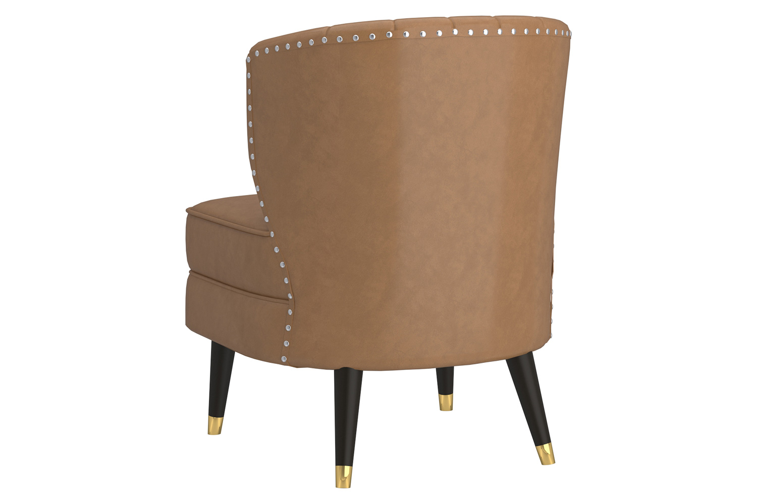 Worldwide Kyrie Accent Chair - Saddle/Espresso