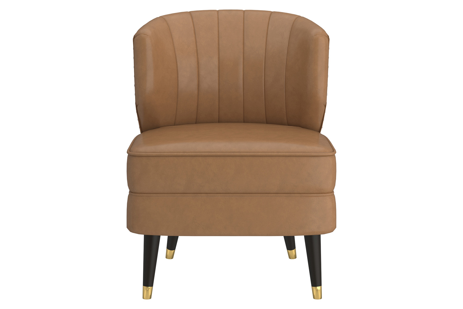 Worldwide Kyrie Accent Chair - Saddle/Espresso