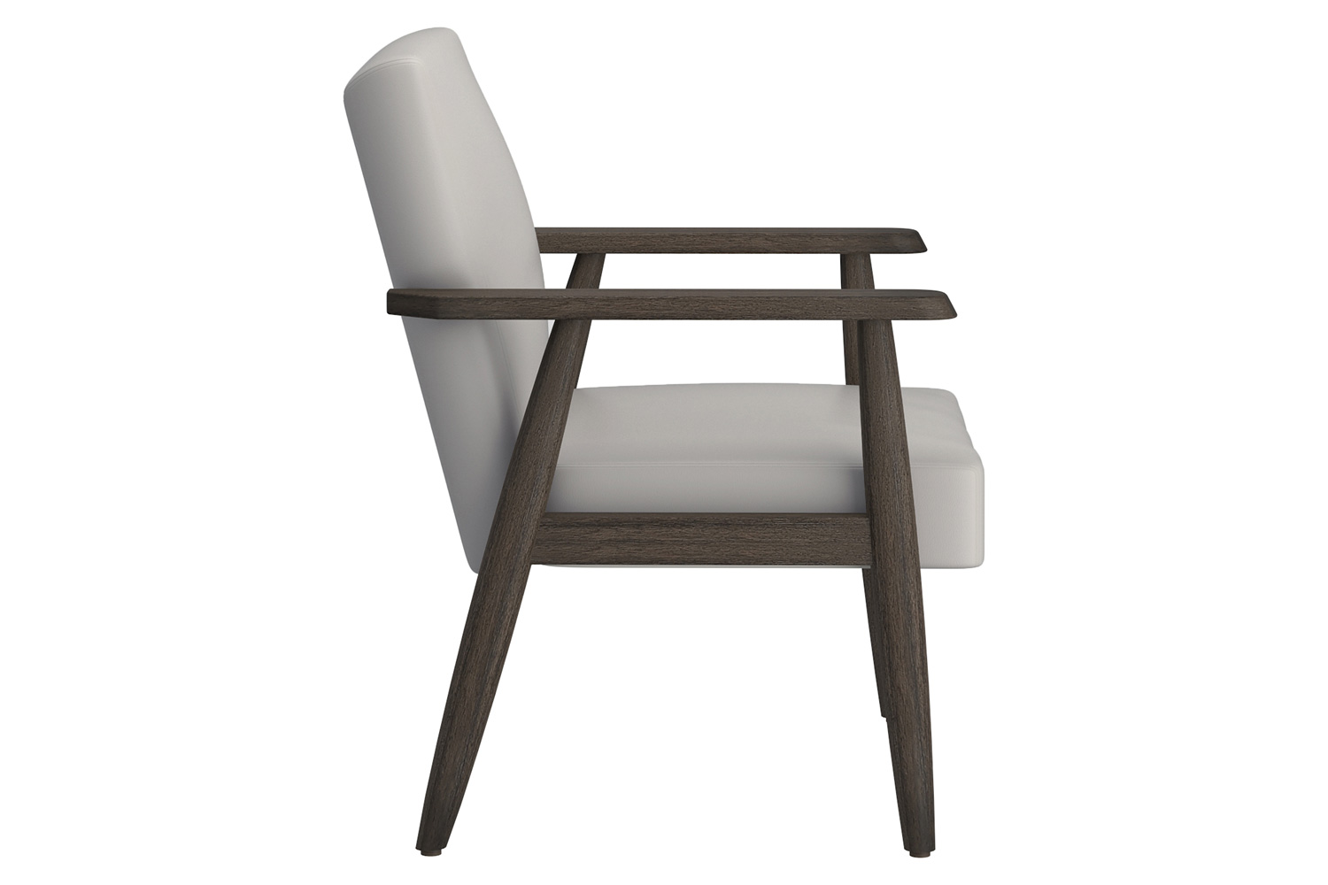 Worldwide Wilder Accent Chair - Gray-Beige/Weathered Brown