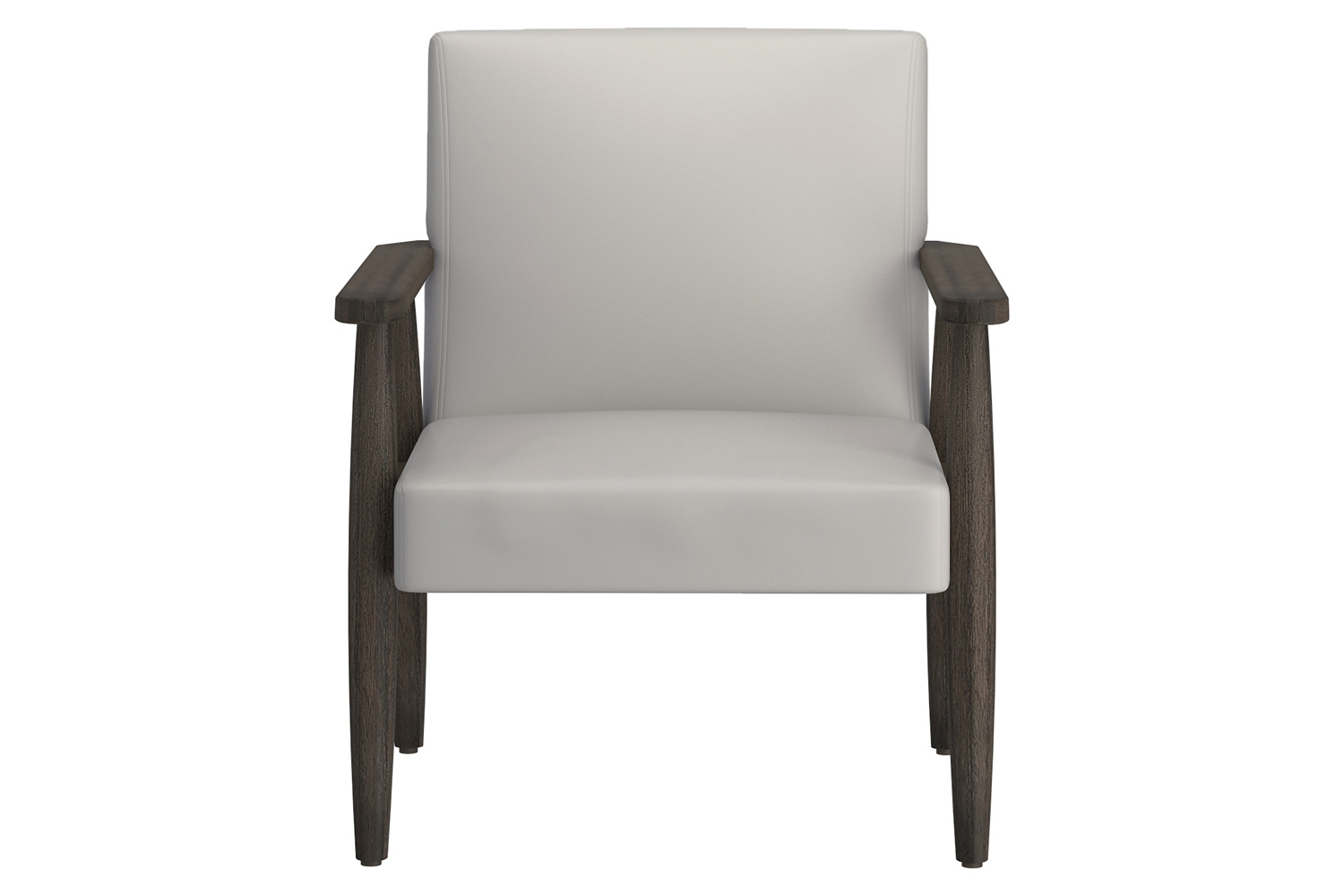 Worldwide Wilder Accent Chair - Gray-Beige/Weathered Brown