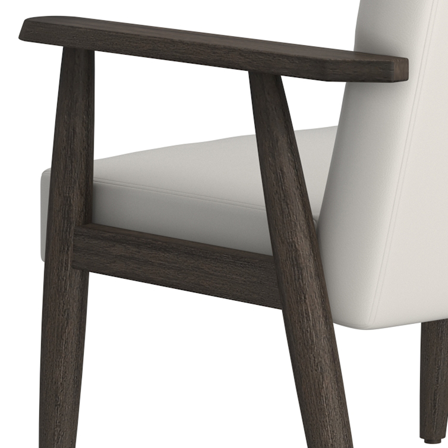 Worldwide Wilder Accent Chair - Gray-Beige/Weathered Brown