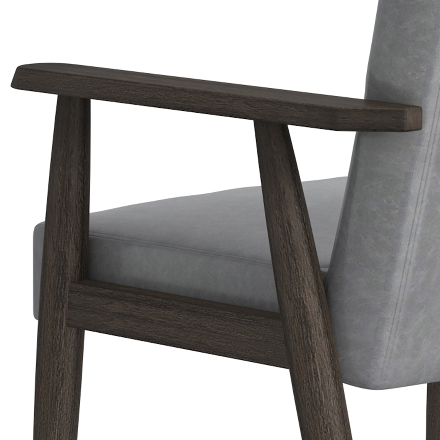 Worldwide Wilder Accent Chair - Gray/Weathered Brown