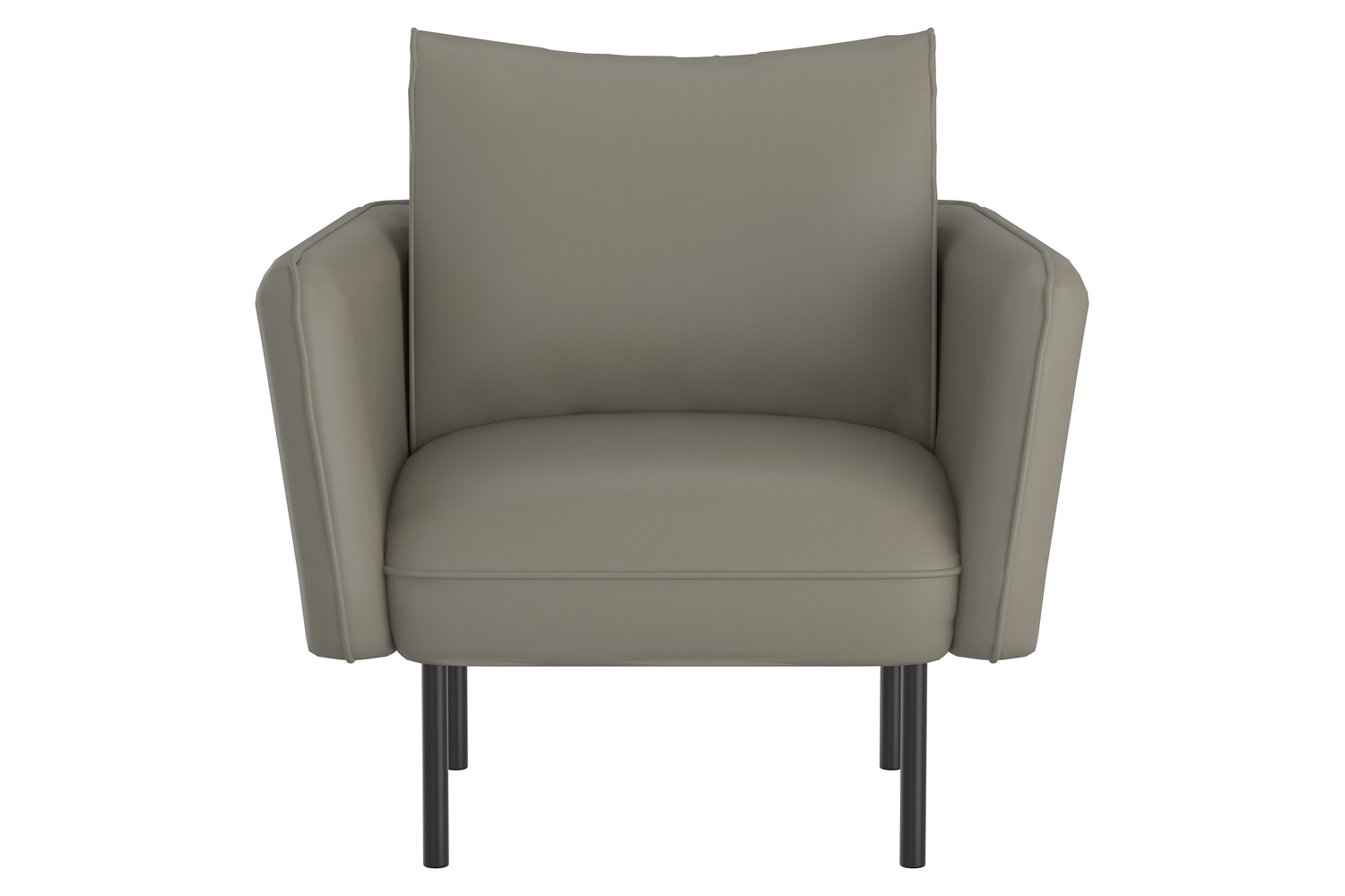 Worldwide Ryker Accent Chair - Gray-Beige/Black