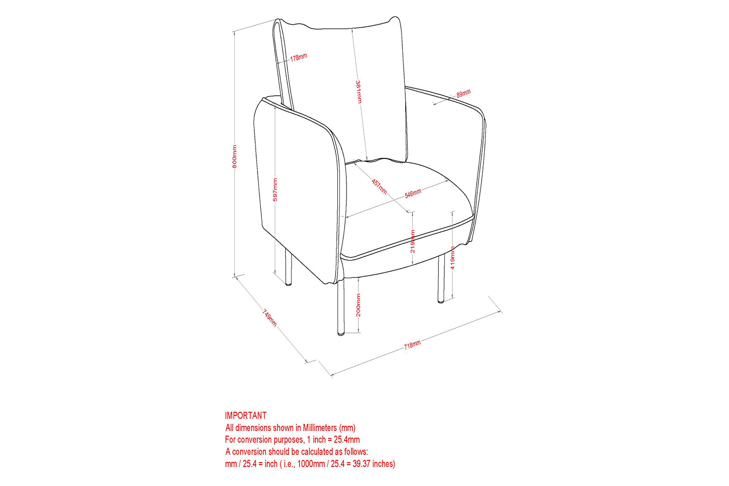 Worldwide Ryker Accent Chair - Gray-Beige/Black