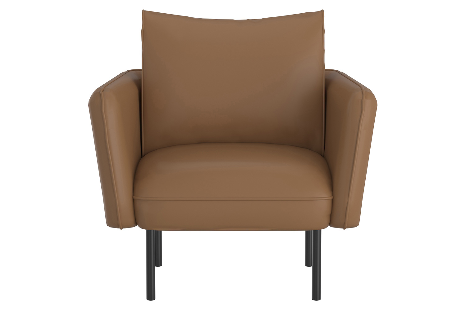 Worldwide Ryker Accent Chair - Saddle/Black