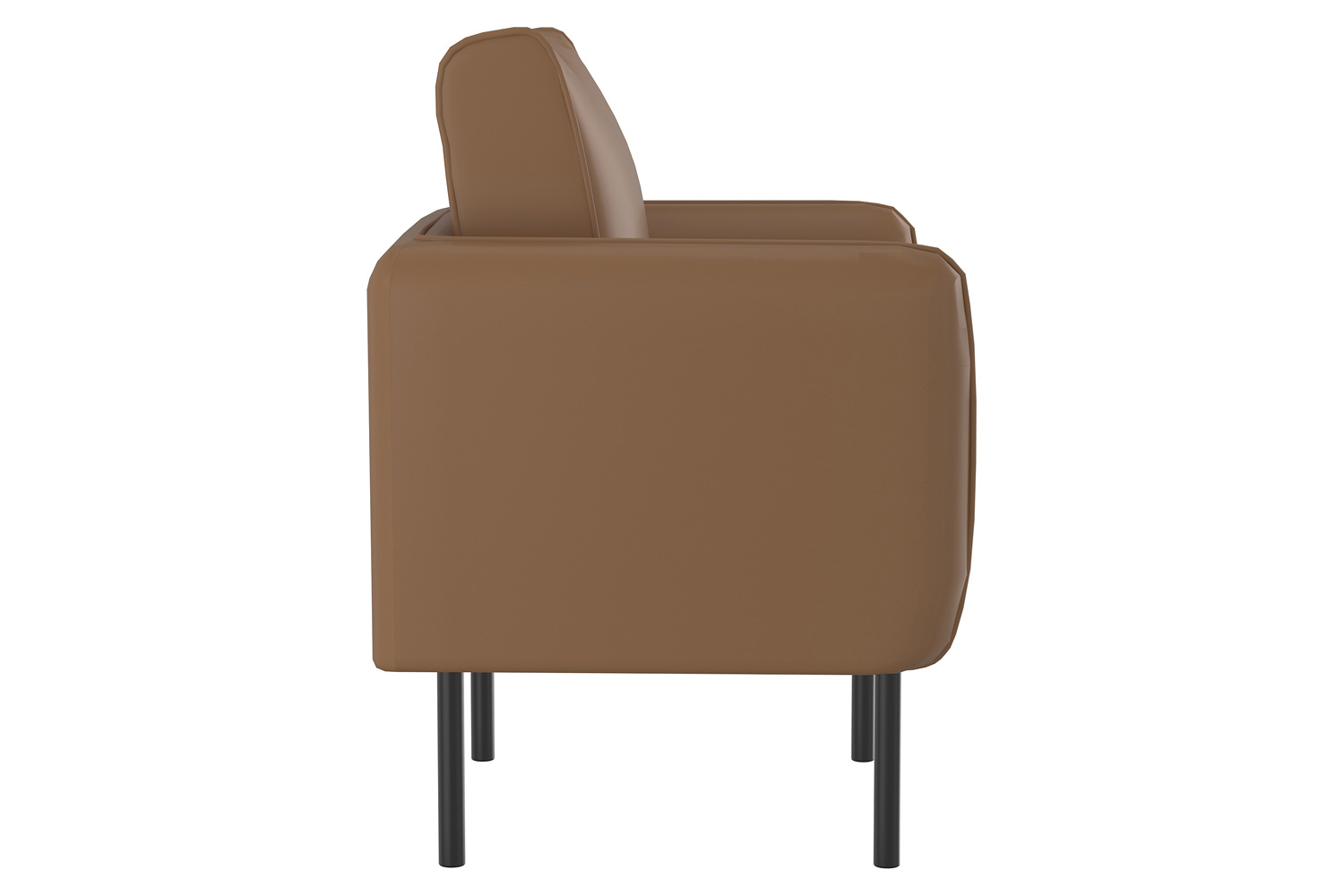 Worldwide Ryker Accent Chair - Saddle/Black