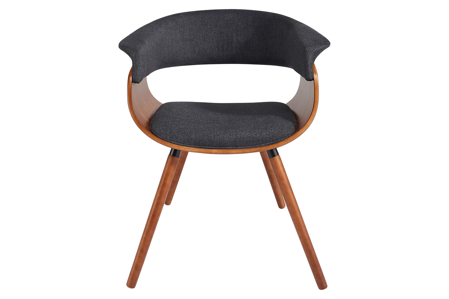 Worldwide Holt Accent/Dining Chair - Charcoal/Walnut