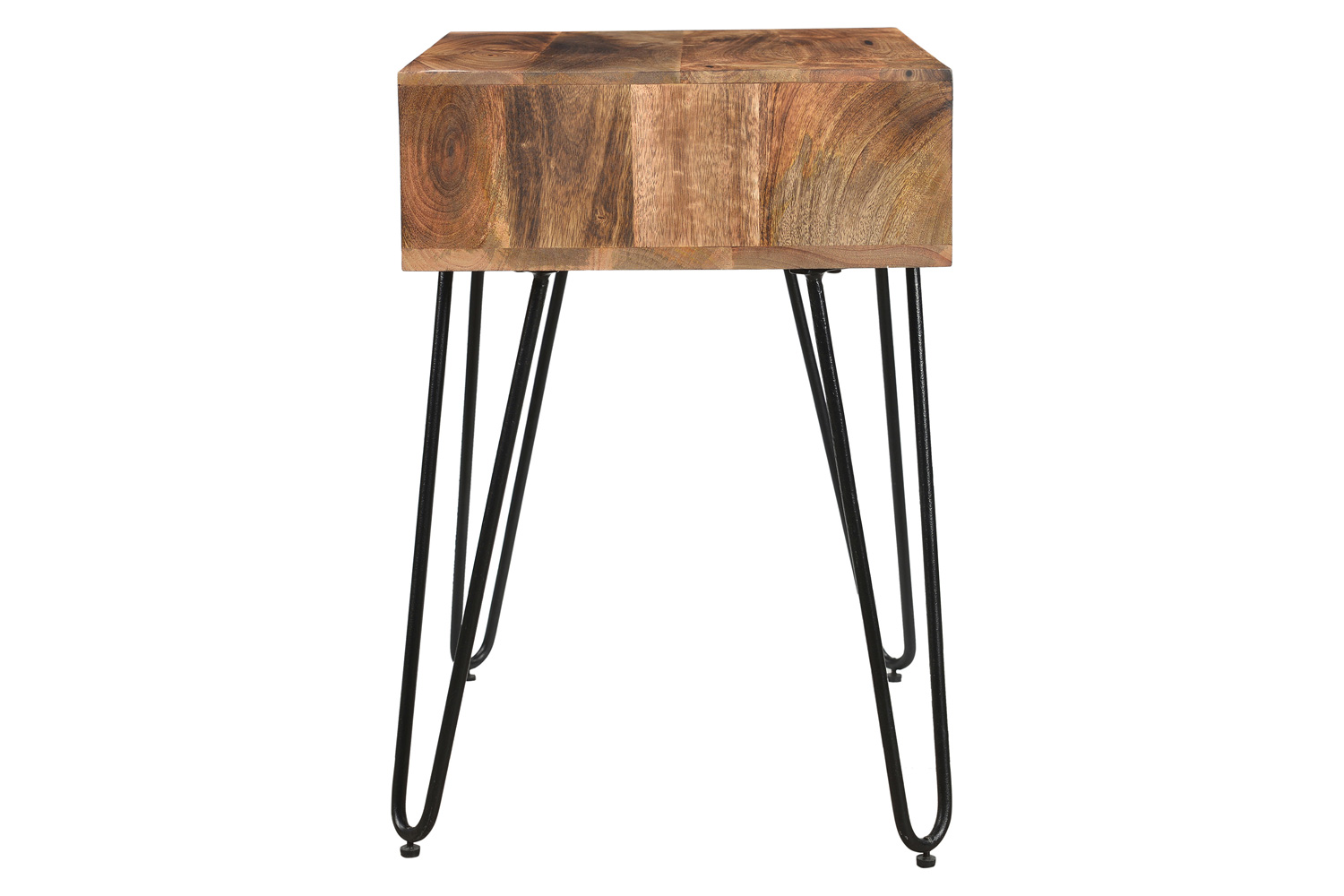 Worldwide - Jaydo Accent Table in Natural Burnt/Black