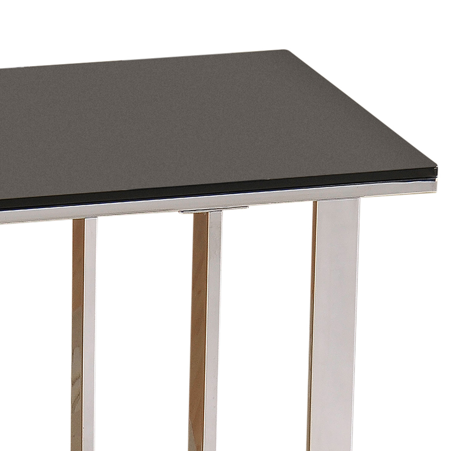 Worldwide - Mod Accent Table in Chrome/Black