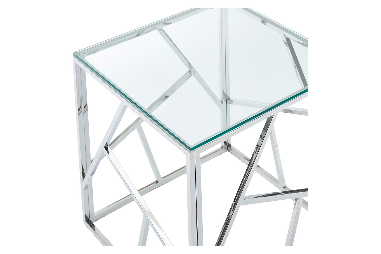 Worldwide - Juniper Accent Table in Silver