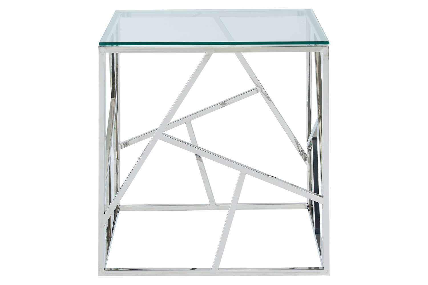 Worldwide - Juniper Accent Table in Silver