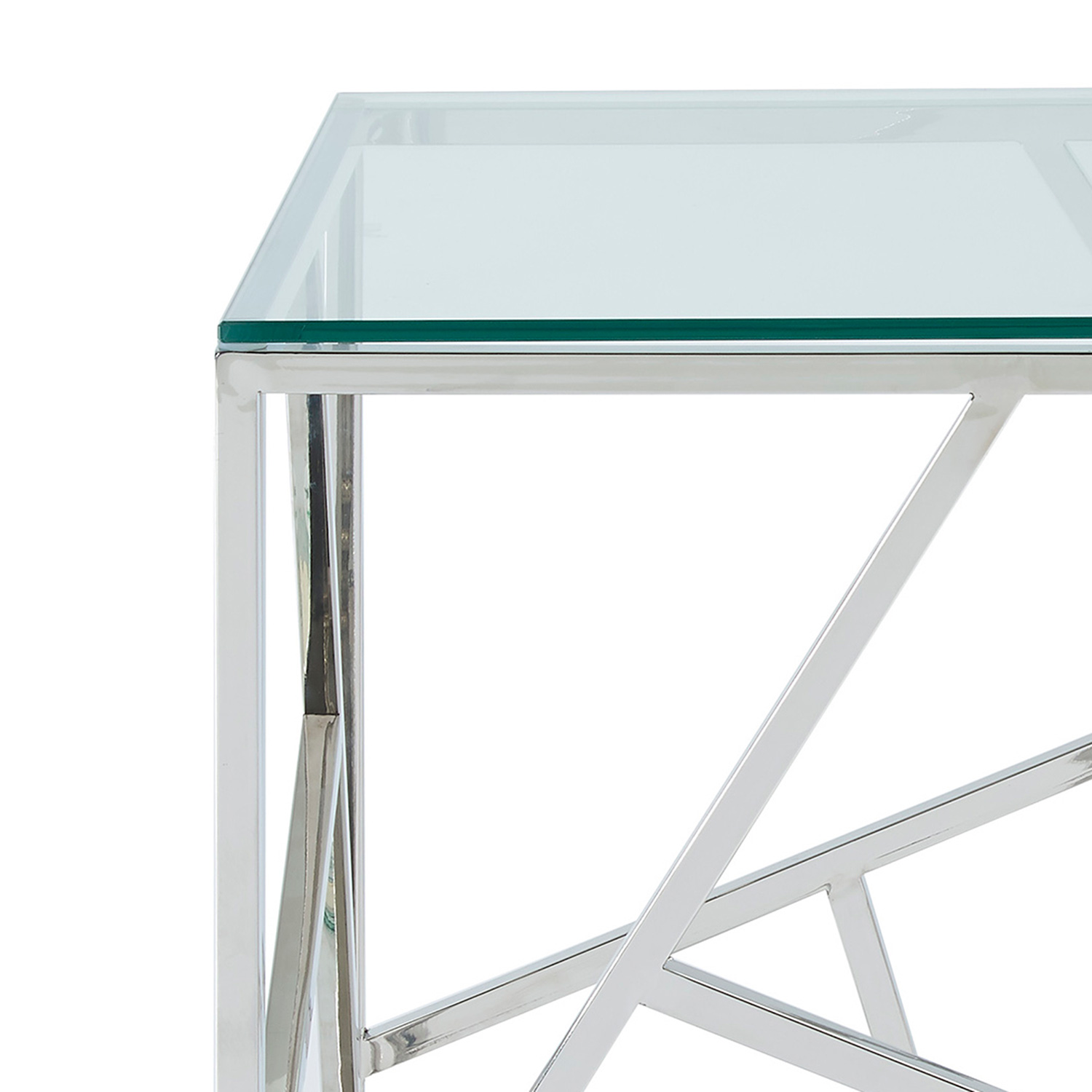 Worldwide - Juniper Accent Table in Silver