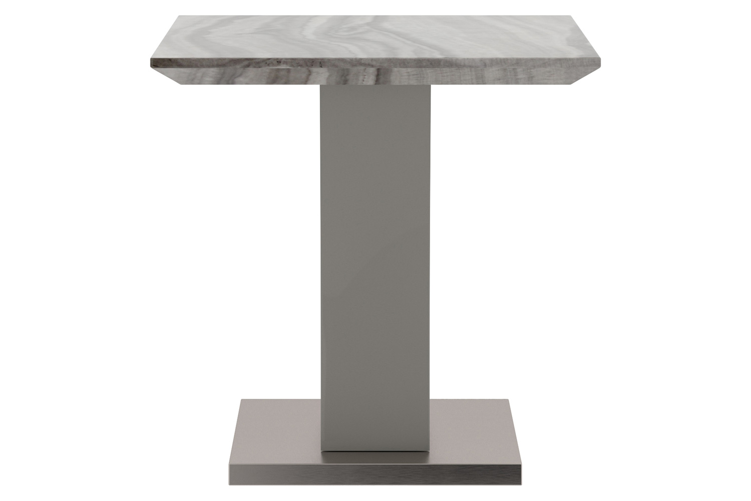 Worldwide - Napoli Accent Table in Light Gray