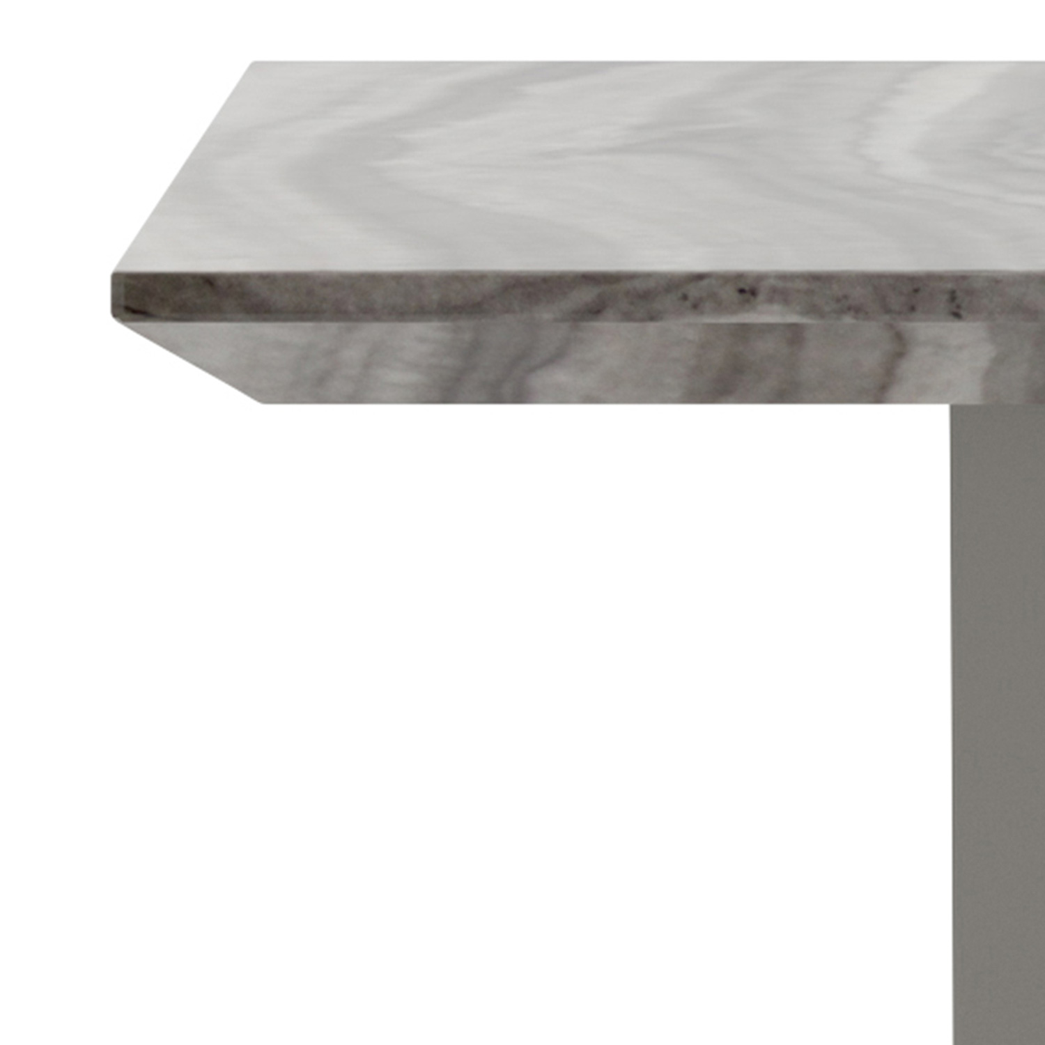 Worldwide - Napoli Accent Table in Light Gray