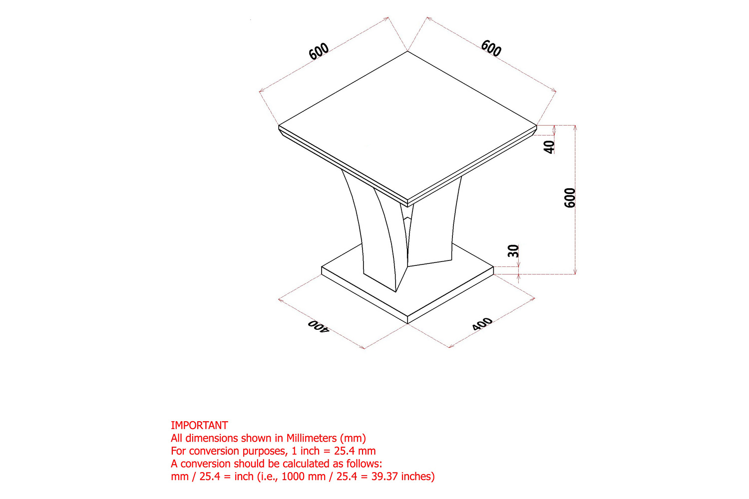 Worldwide - Napoli Accent Table in Light Gray