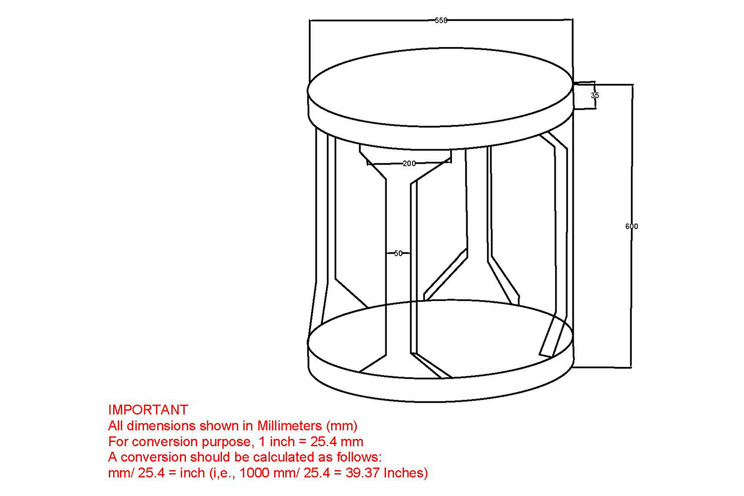 Worldwide Avni Round Accent Table - Distressed Gray