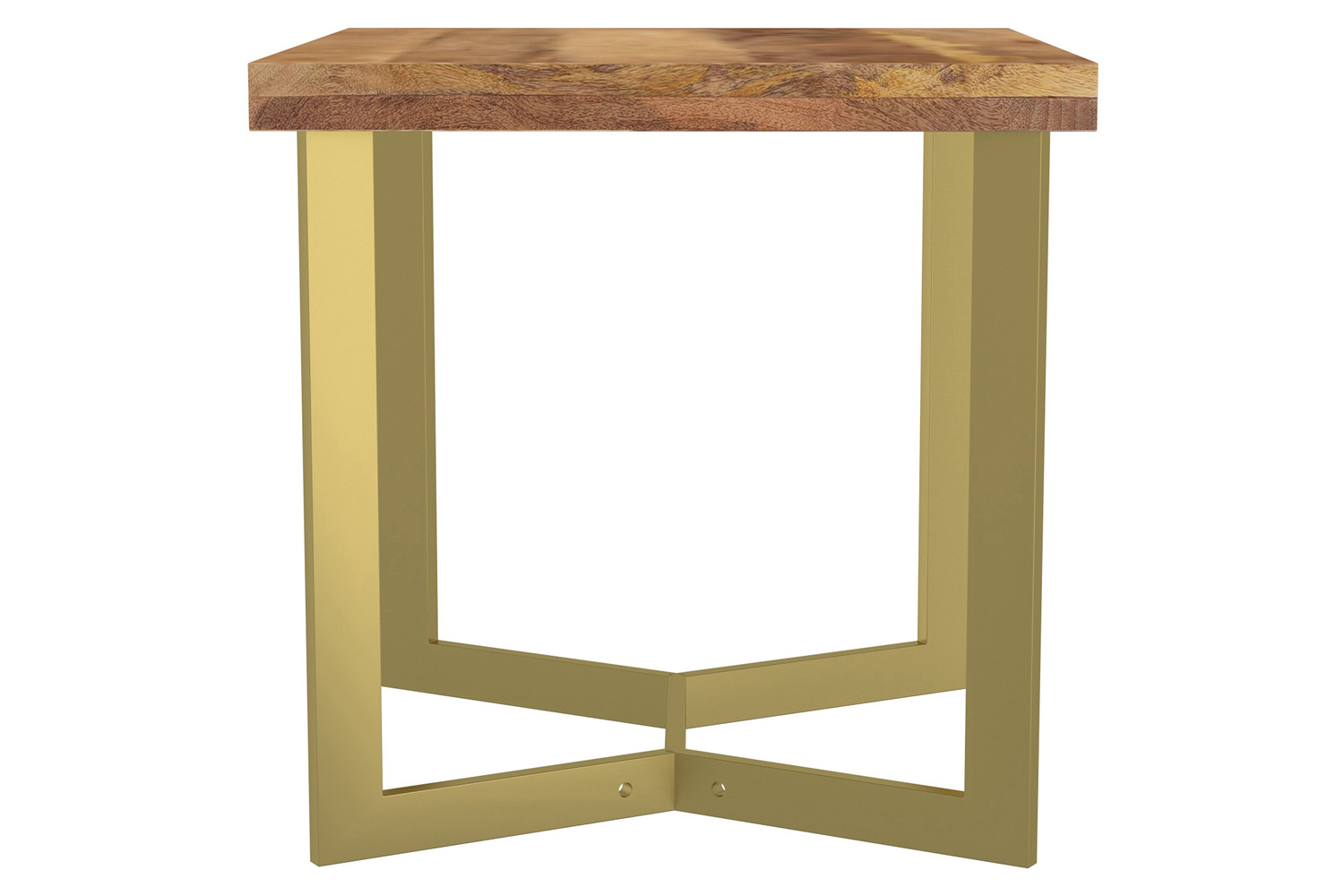 Worldwide - Zivah Accent Table in Natural/Aged Gold