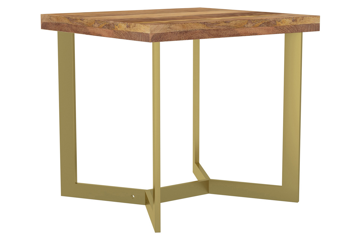 Worldwide - Zivah Accent Table in Natural/Aged Gold