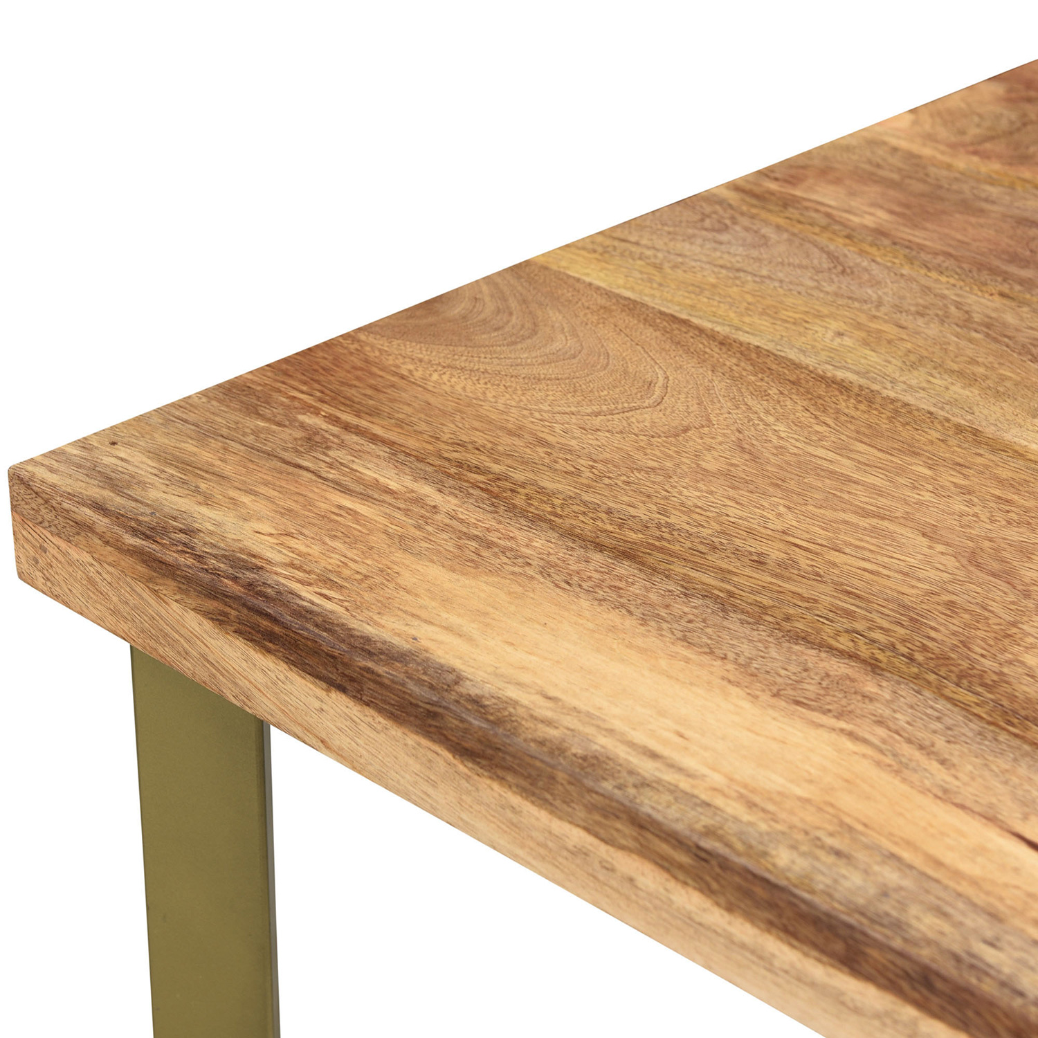 Worldwide - Zivah Accent Table in Natural/Aged Gold