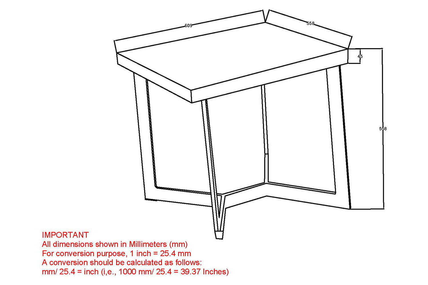 Worldwide - Zivah Accent Table in Natural/Aged Gold