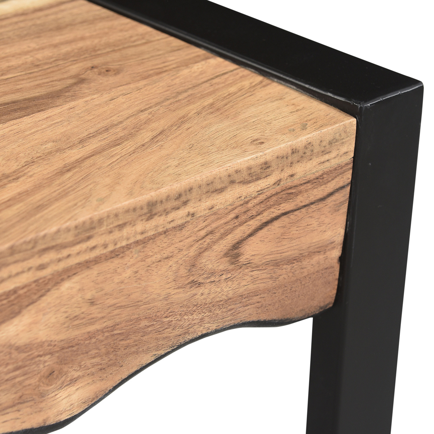 Worldwide - Rohani Accent Table in Natural/Black