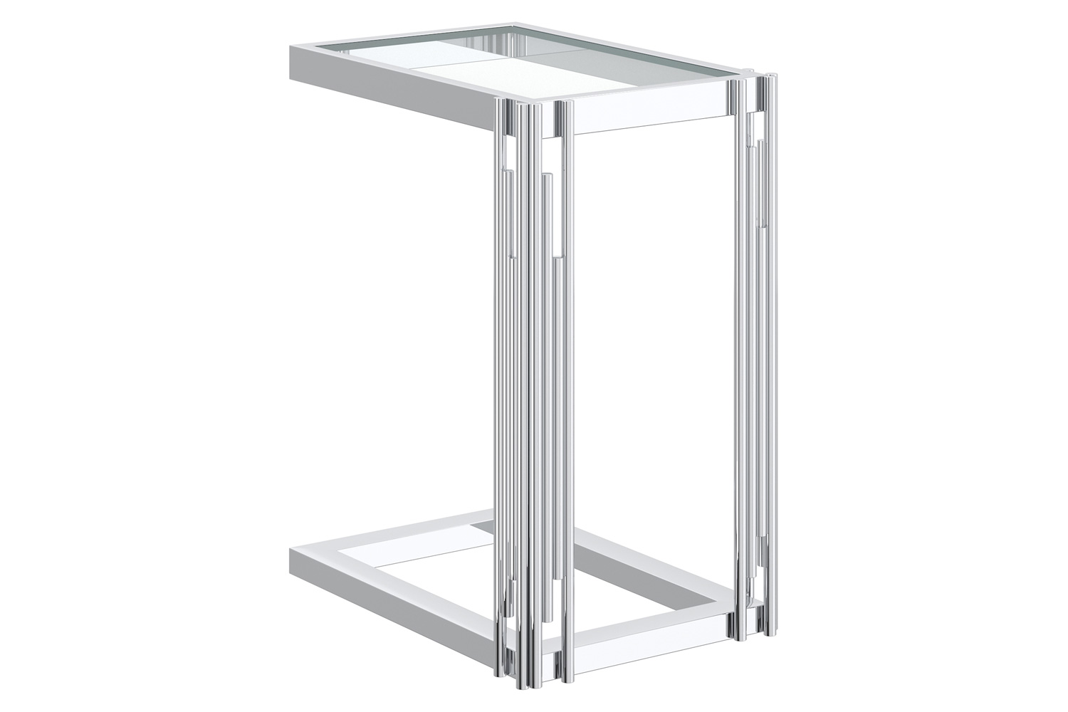 Worldwide Estrel Small Accent Table - Silver