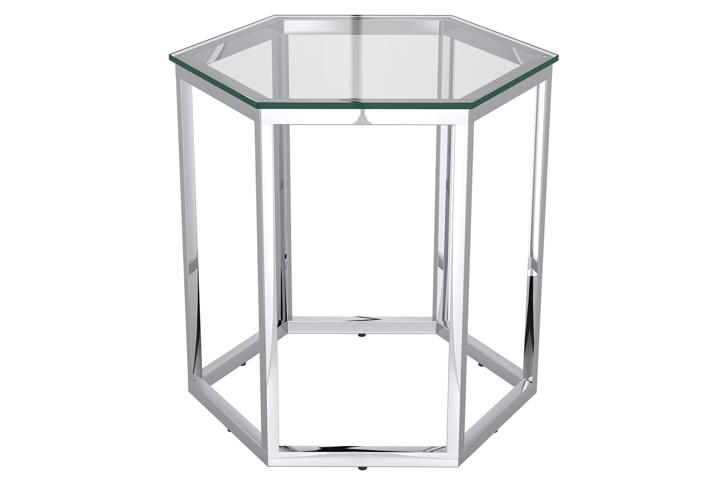 Worldwide Fleur Accent Table - Silver