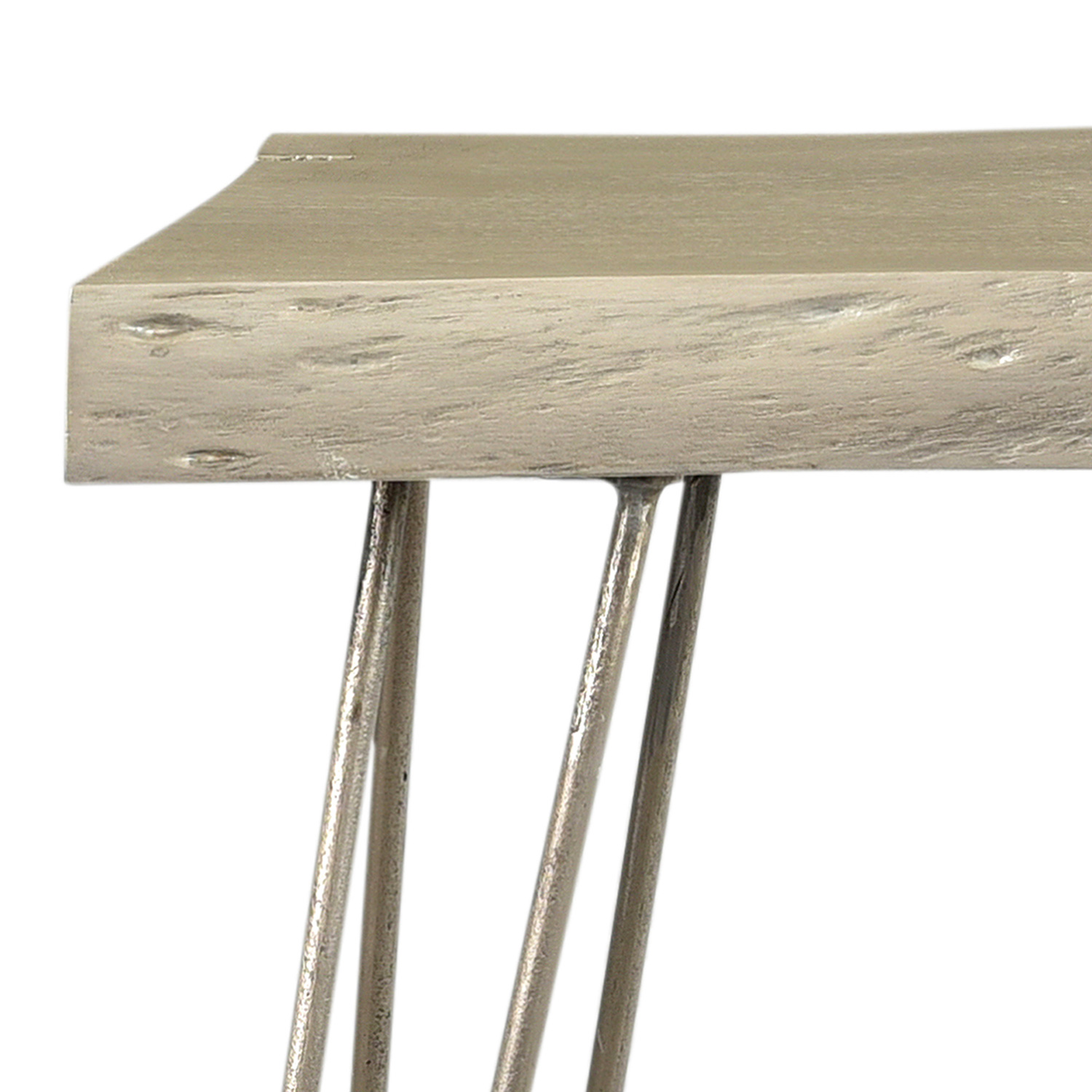 Worldwide Nila Console/Desk - Light Gray