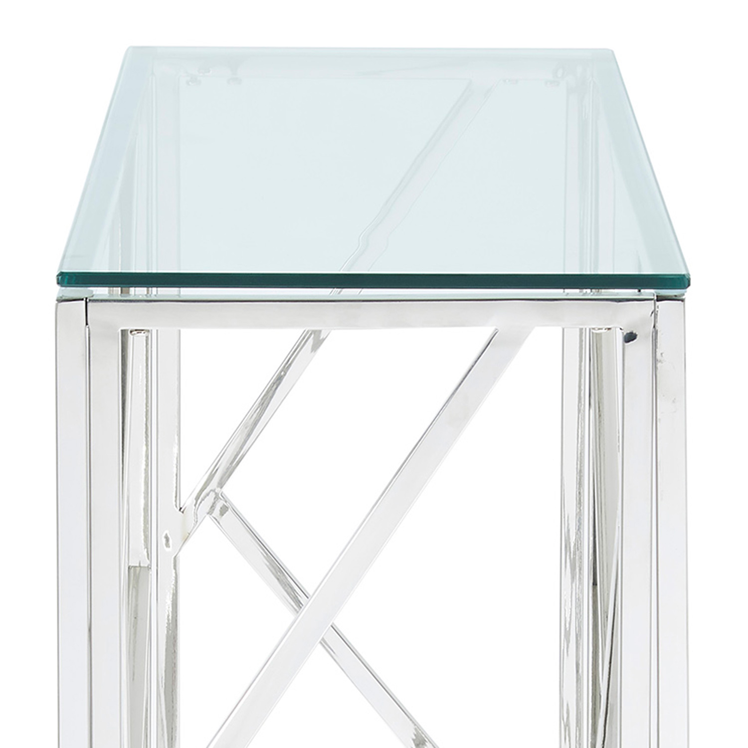 Worldwide - Juniper Console Table in Silver