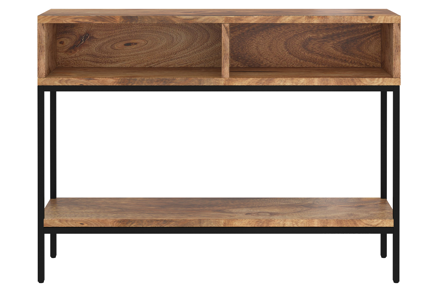 Worldwide - Ojas Console Table in Natural Burnt/Black