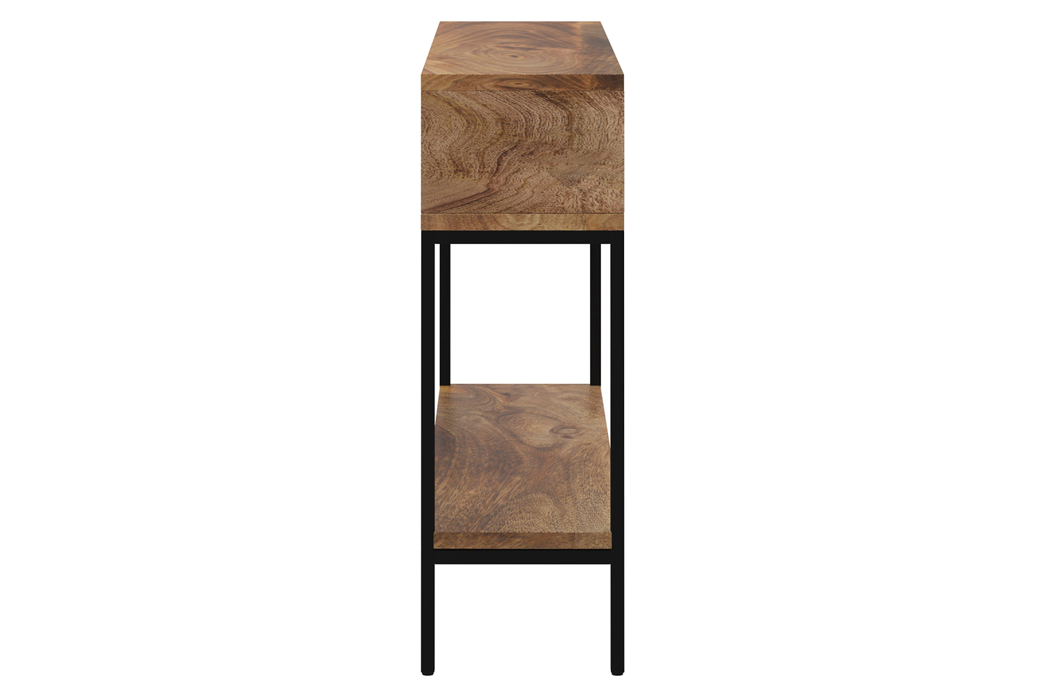 Worldwide - Ojas Console Table in Natural Burnt/Black